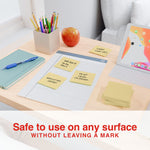 Staples Pop-up Sticky Notes, 3" x 3", Sunshine Collection, Lined, 100 Sheets/Pad, 6 Pads/Pack (ST62874)