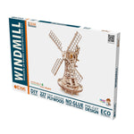EWA Eco-Wood-Art Windmill 3D Wooden STEM Construction Kit, 227 Pieces/Set (AVRAV0523327)