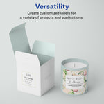 Avery Laser/Inkjet Square Multipurpose Labels, 3" x 3", Matte White, 300 Labels/Box (94101)