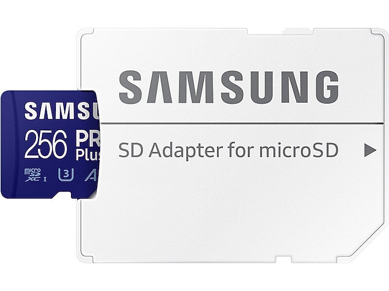 Samsung PRO Plus 256GB microSDXC Memory Card with Adapter, Class 10, UHS-I, V30 (MB-MD256SA/AM)
