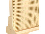 Flash Furniture Bright Beginnings Freestanding STEAM Wall Base with Peg Panels, Brown (MK-ME19936-GG)