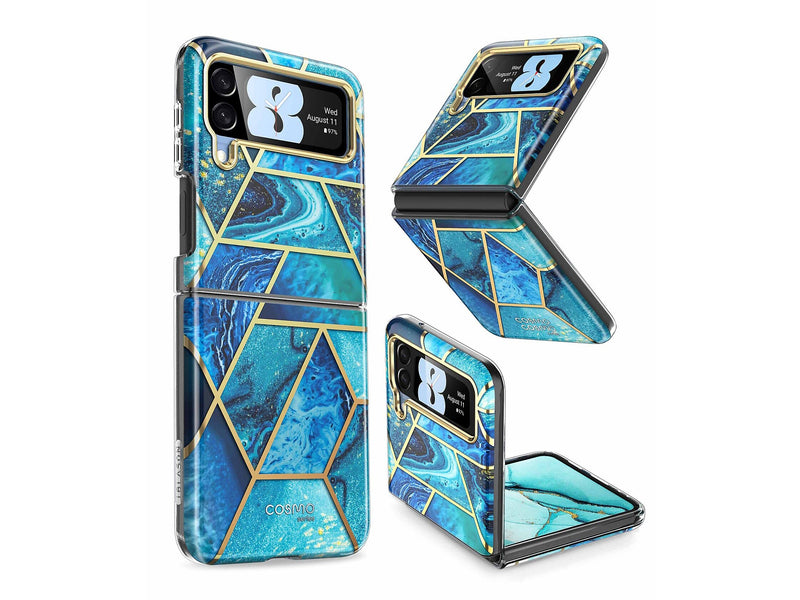 i-Blason Cosmo Ocean Blue Snap Case for Samsung Galaxy Z Flip4 (Galaxy2022-ZFlip4-5G-Cosmo-Ocean)