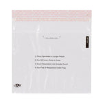 Unprinted Clear Specimen Bags, adhesive closure