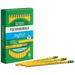 Ticonderoga Wooden Pencil, 0.7mm, #2 Medium Lead, 3 Dozen (DIX33336)