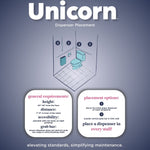 Unicorn Acrylic Wall-Mounted Bathroom Dispenser, Clear (TOP-08500)