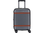 Bugatti Wellington 21" Hardside Suitcase, 8-Wheeled Spinner, TSA Checkpoint Friendly, Silver (HLG5120-Pewter)
