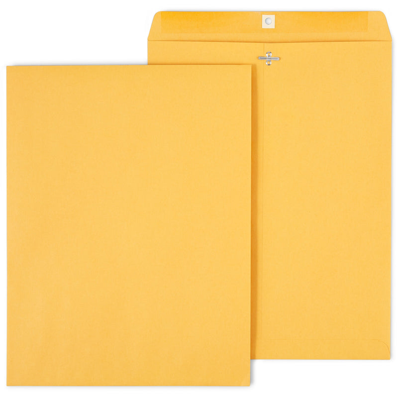 Staples Clasp & Moistenable Glue #15.5 Kraft Catalog Envelopes, 12" x 15.5", Brown, 100/Box (472902/19273)