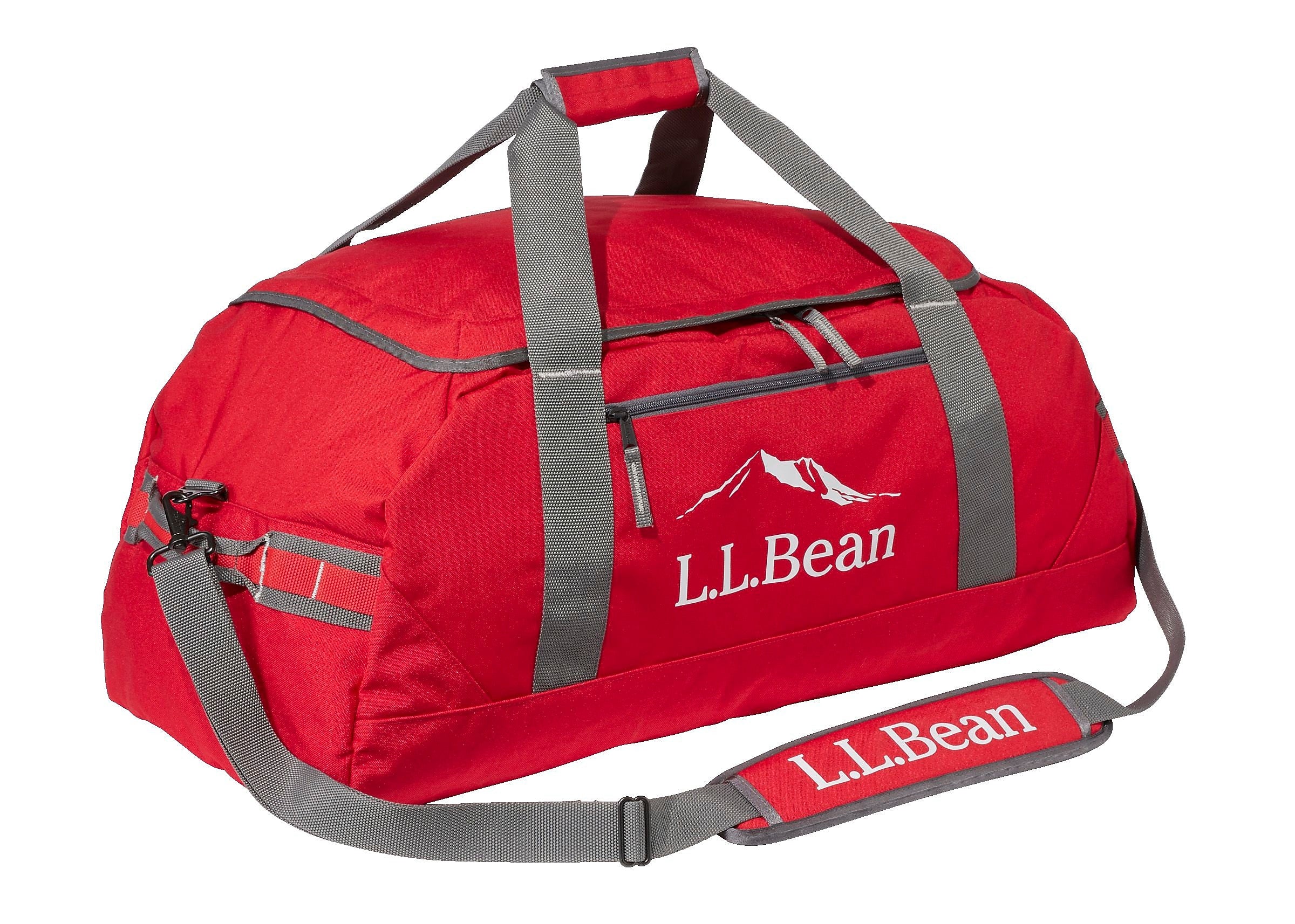L.L.Bean Adventure 27" Polyester Travel Duffel, Dark Red (1000209458)
