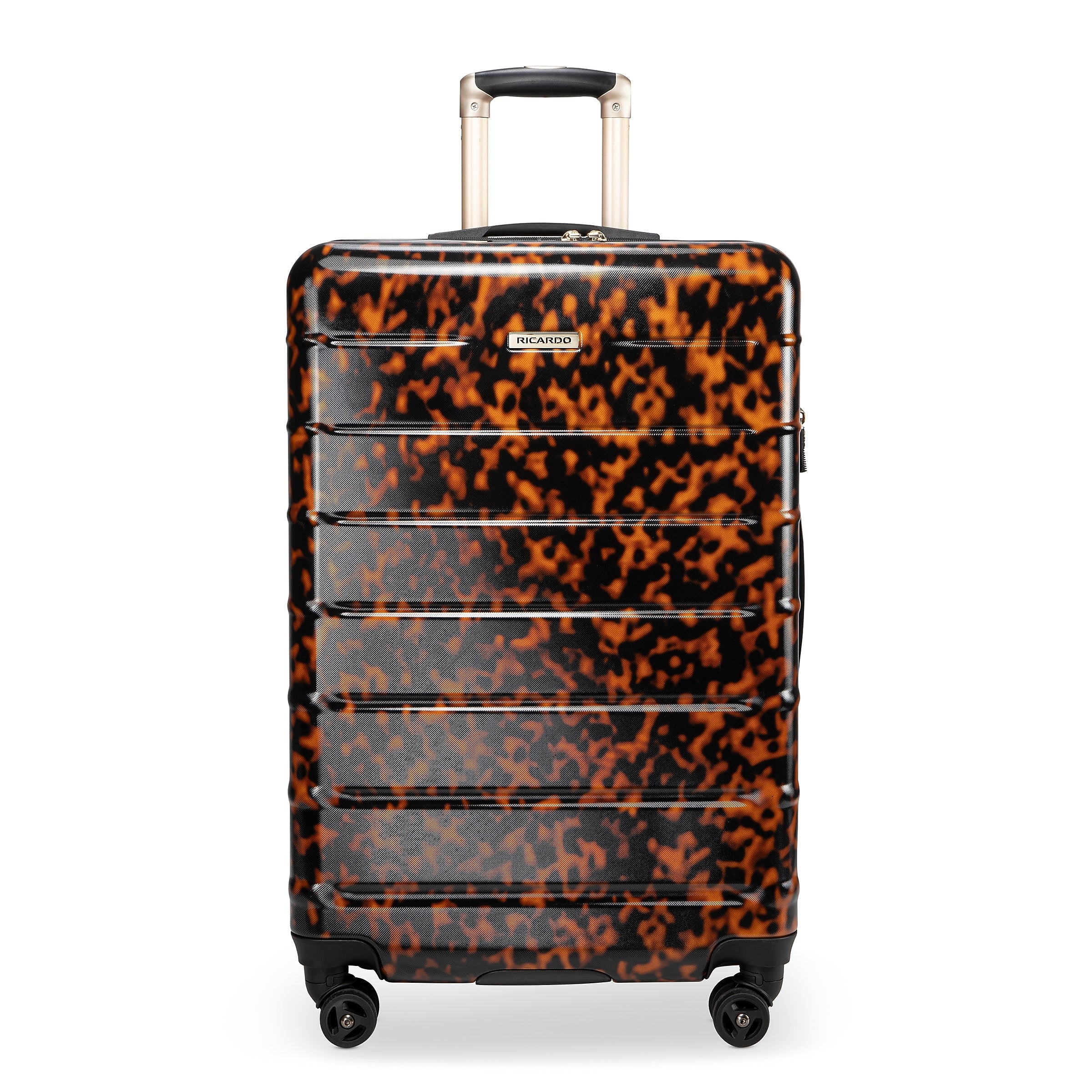 Ricardo Beverly Hills Cambria 24" Hardside  Suitcase, 8-Wheeled Spinner, Tortoise (140-25-973-4VP)