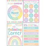 Teacher Created Resources Pastel Pop Calming Strategies Small Poster, 12/Set (TCR8439)