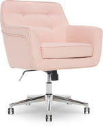 Serta Style Ashland Fabric Swivel Computer and Desk Chair, Blush Pink (47140C)
