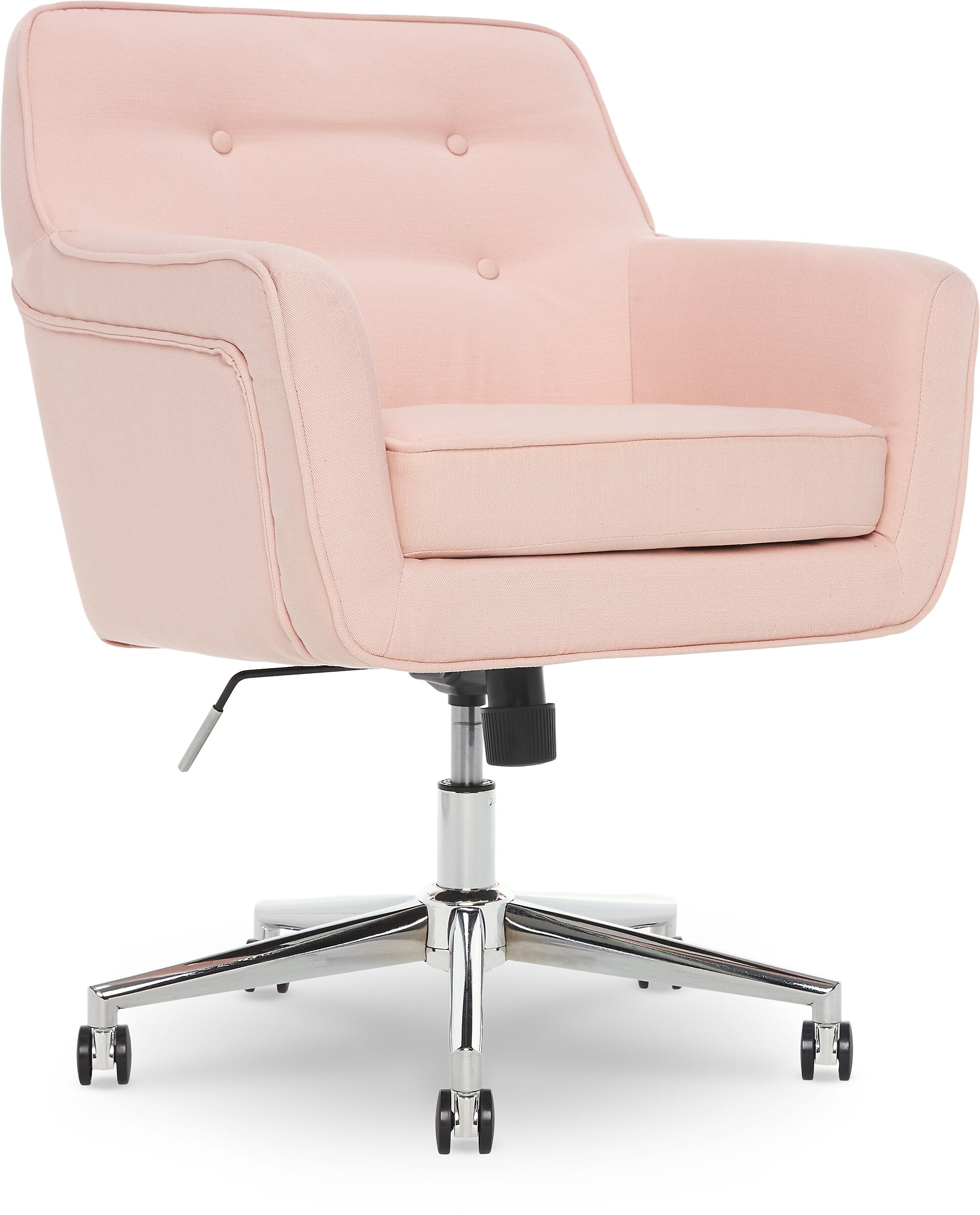 Serta Style Ashland Fabric Swivel Computer and Desk Chair, Blush Pink (47140C)