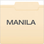 Pendaflex Heavy Duty File Folder, 1-Tab, Letter Size, Manila, 100/Box (R752 2/5 RC)