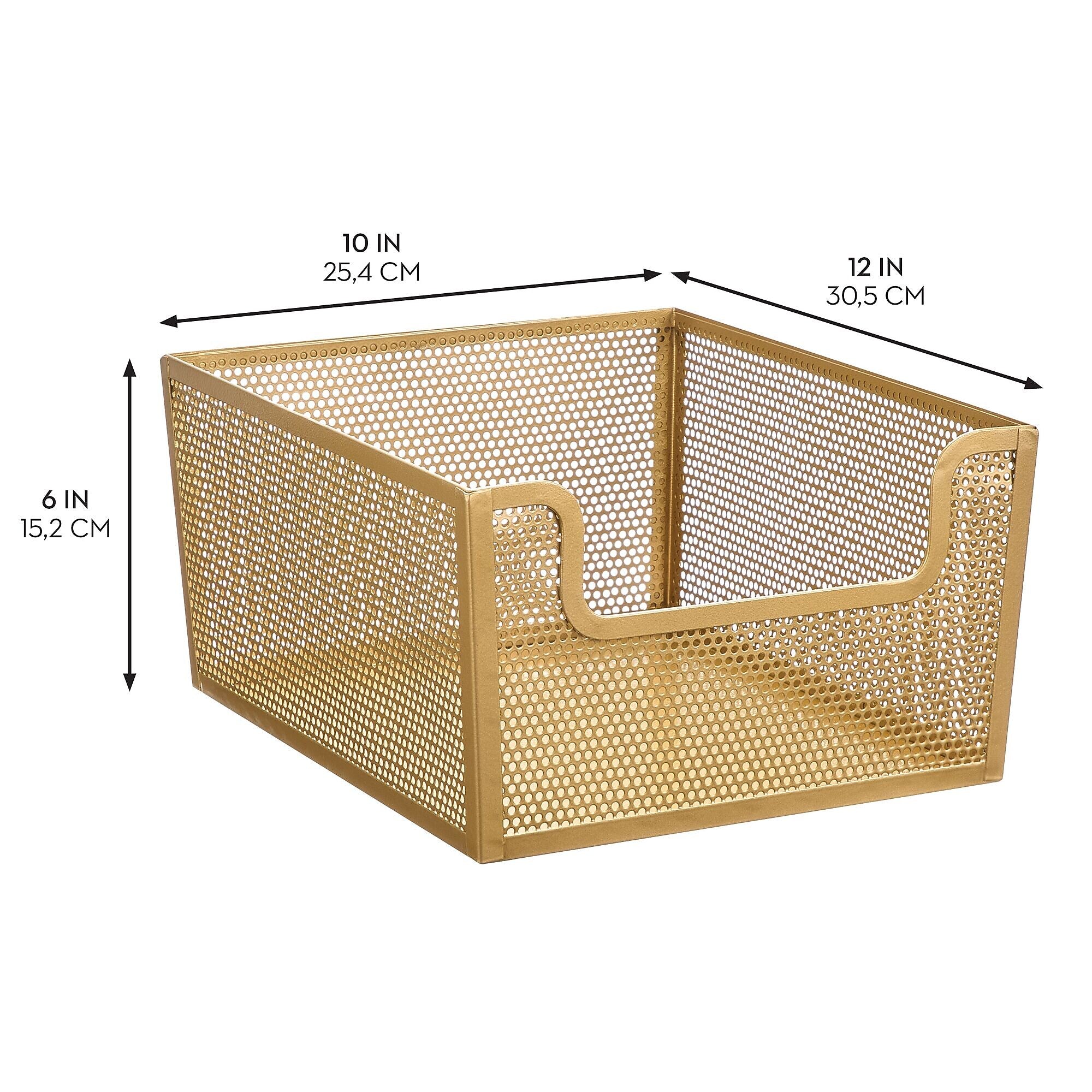 mDesign Steel Organizer, Soft Brass (25999)