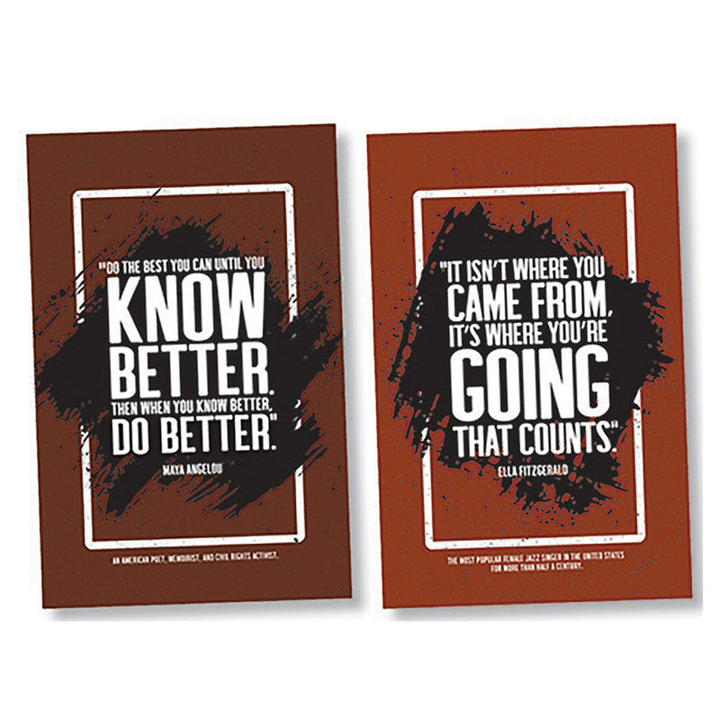 North Star Teacher Resources Inspirational Quotes by African American Influencers Bulletin Board Set, 8 Pieces/Set (NST3503)