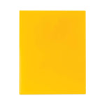 C-Line® Two-Pocket Heavyweight Poly Portfolio Folder, 11 x 8.5, Yellow, 25/Box