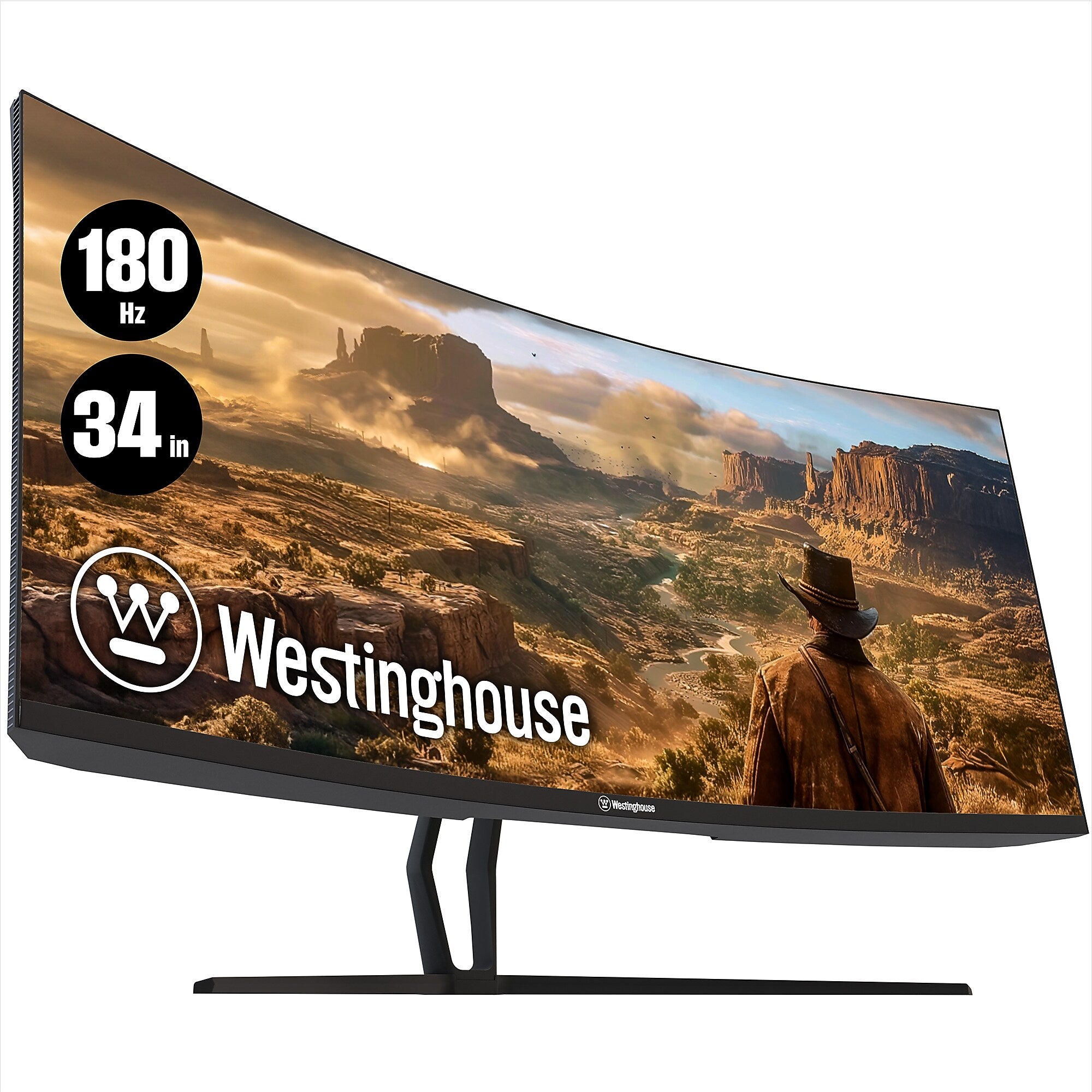 Westinghouse BX6230 34" Curved 180 Hz LED Gaming Monitor, Black (WC34BX6230)