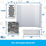 Flipside Corrugated Project Board Kit, 36" x 48", White, 10/Carton (30832-10)
