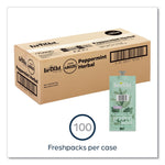 FLAVIA The Bright Tea Co. Peppermint Herbal Tea Freshpack, Peppermint, 0.07 oz Pouch, 100/Carton