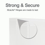Cardinal XtraLife Heavy Duty 1 1/2" 3-Ring View Binders, D-Ring, White (26310)