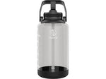 Takeya Tritan Motivational Plastic Water Bottle, 64 oz., Stormy Black (54145)