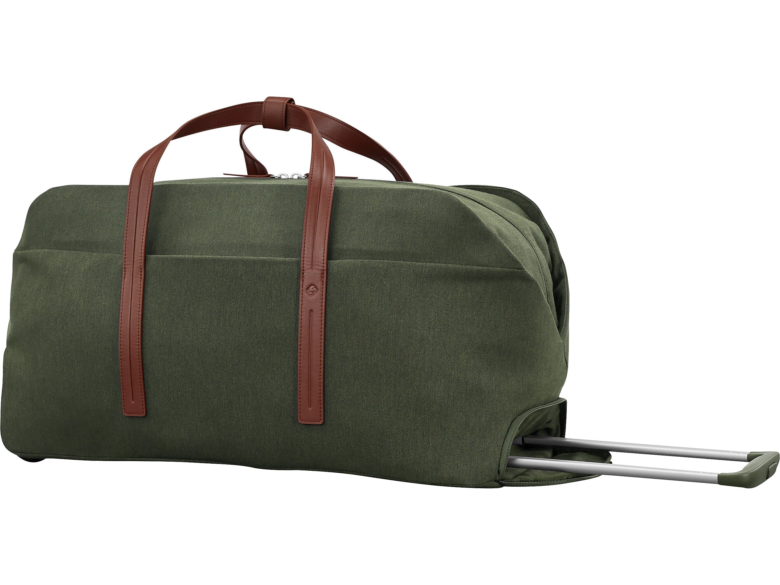 Samsonite Virtuosa 11.5" Polyester Telescoping Weekender Duffel with Wheels, Pine Green (149198-1693)