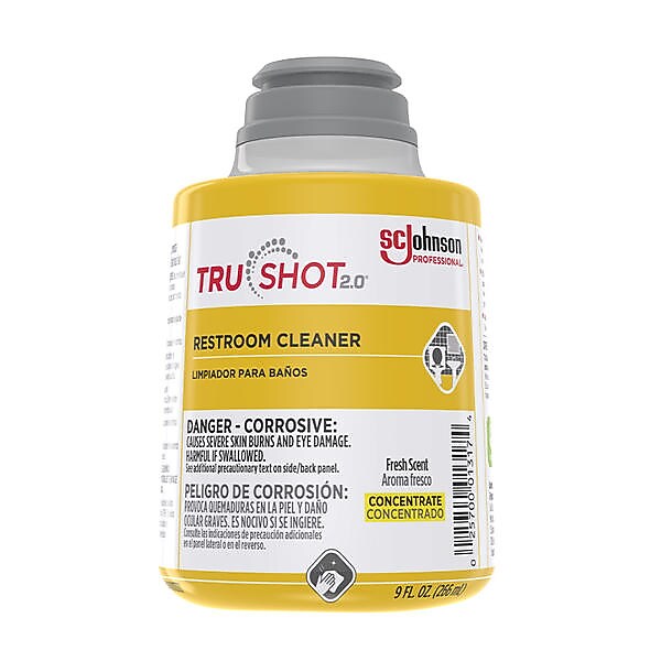 SC Johnson Professional TruShot 2.0 Restroom Cleaner Refill, Clean Fresh Scent, 9 oz., 4/Carton (315384)