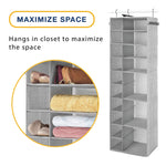Whitmor Hanging Shoe and Sweater Organizer, Gray (5455-9667)