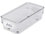 AbilityOne Skilcraft Plastic Stamp Tray, 7.5" x 2.5" x 2.88", Clear (7520012074190)