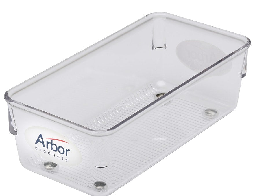 AbilityOne Skilcraft Plastic Stamp Tray, 7.5" x 2.5" x 2.88", Clear (7520012074190)