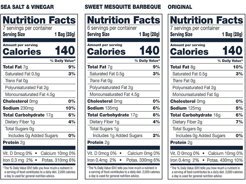 Cape Cod Gluten Free Potato Chips Variety Pack, 20 oz., 20 Bags/Carton (115025)