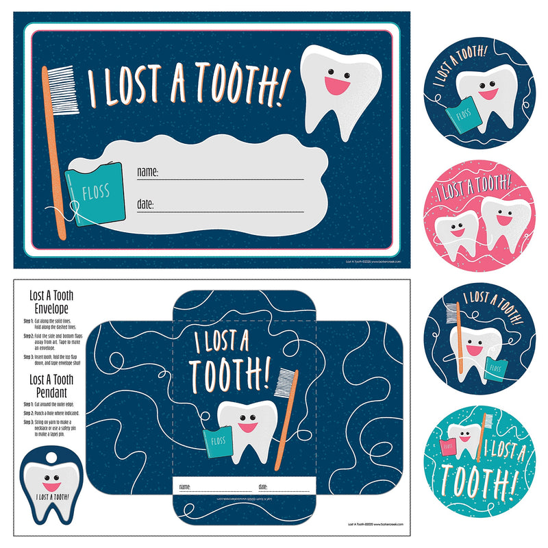 Barker Creek Lost a Tooth Classroom Set, Multicolored, 372/Set (4446)