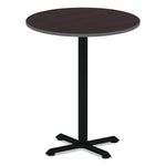 Alera® Reversible Laminate Table Top, Round, 35 3/8w x 35 3/8d, Espresso/Walnut