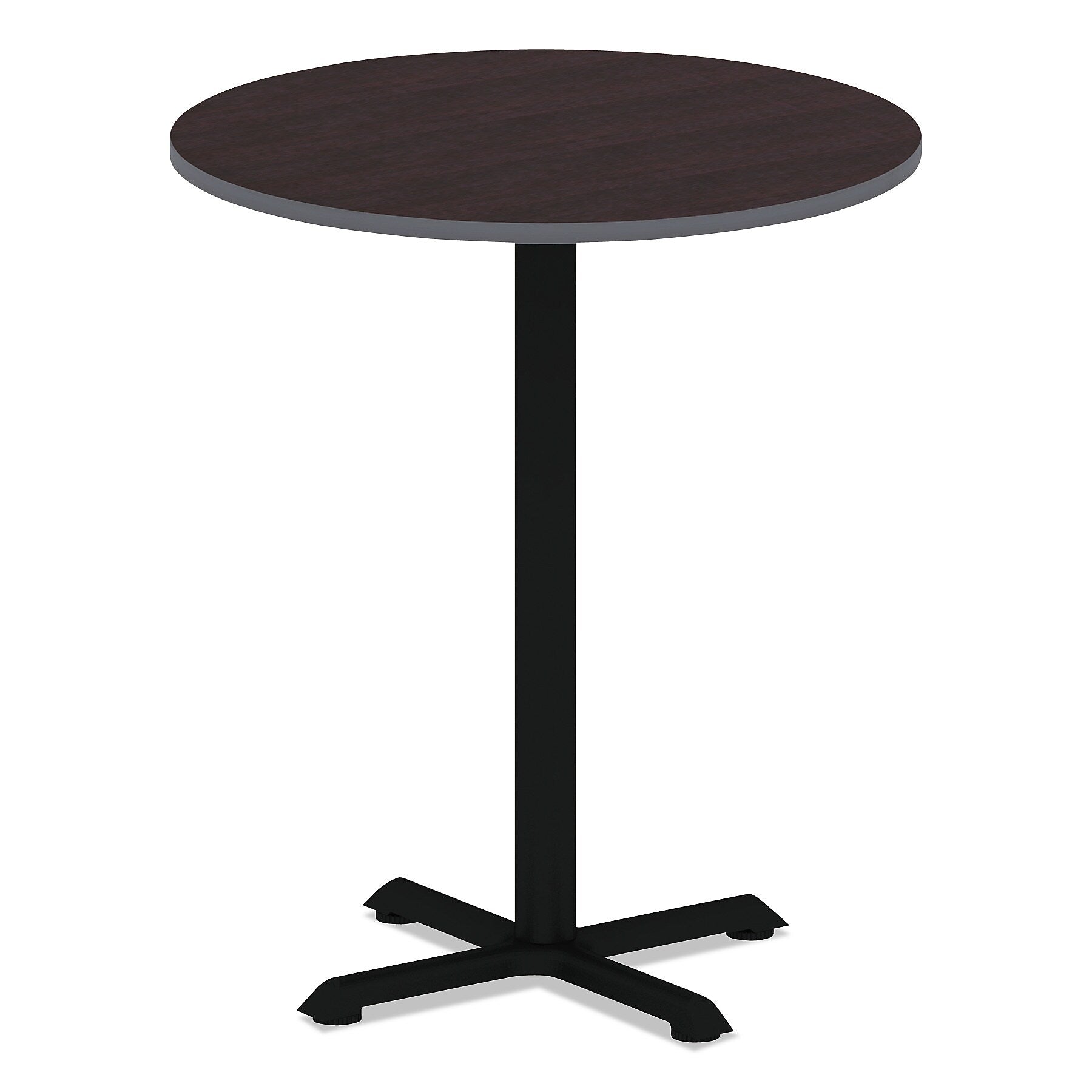 Alera® Reversible Laminate Table Top, Round, 35 3/8w x 35 3/8d, Espresso/Walnut