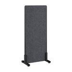 Bush Business Furniture Fabric Freestanding Privacy Panel, 55"H x 24"W, Cool Charcoal (PSP224CL-03)