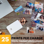 Kodak Step Mobile Zero Ink Instant Photo Printer, Single-Function, White (RODMP20AMZW)