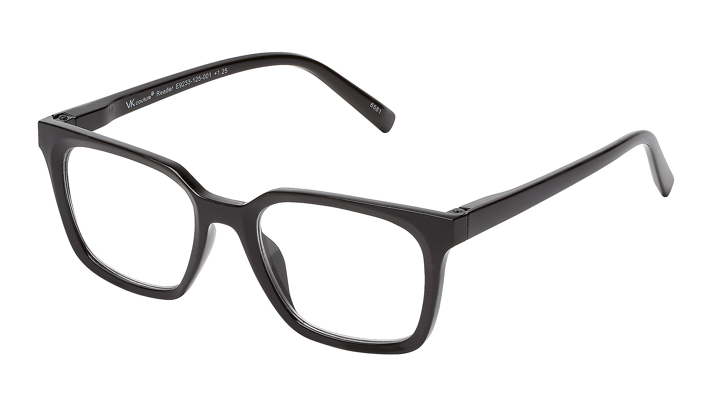 SAV VK Couture Vera +1.75 Reading Glasses, Black (E9233)