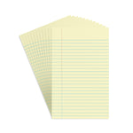 Staples® Notepads, 5" x 8", Narrow Ruled, Canary, 50 Sheets/Pad, 12 Pads/Pack (ST57293)
