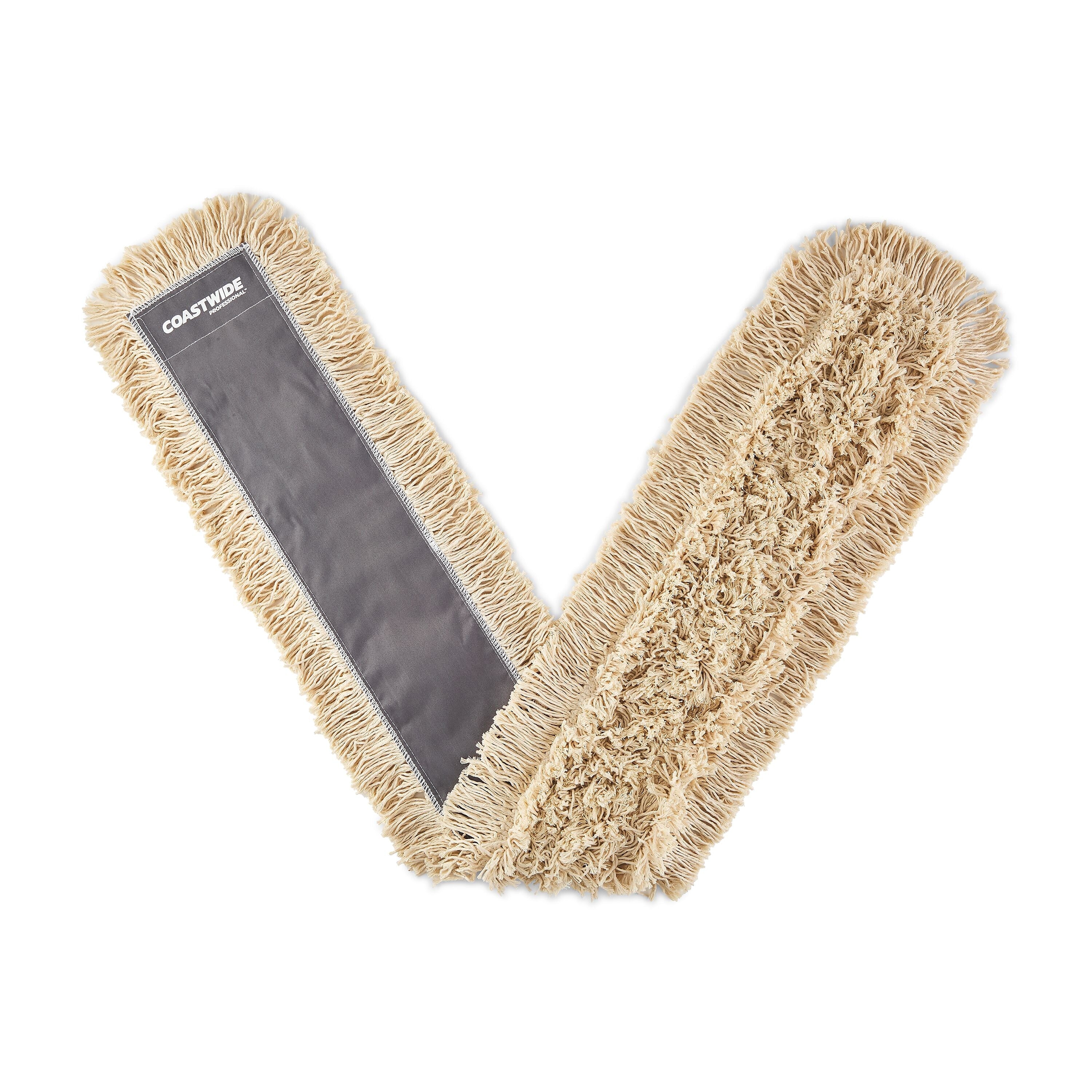 Coastwide Professional™ Cut-End Dust Mop Head, Cotton, 60" x 5", White (CW56756)