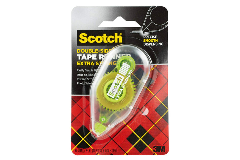 Scotch Extra Strength Adhesive Roller, 3/8" x 396" (6055-ES)