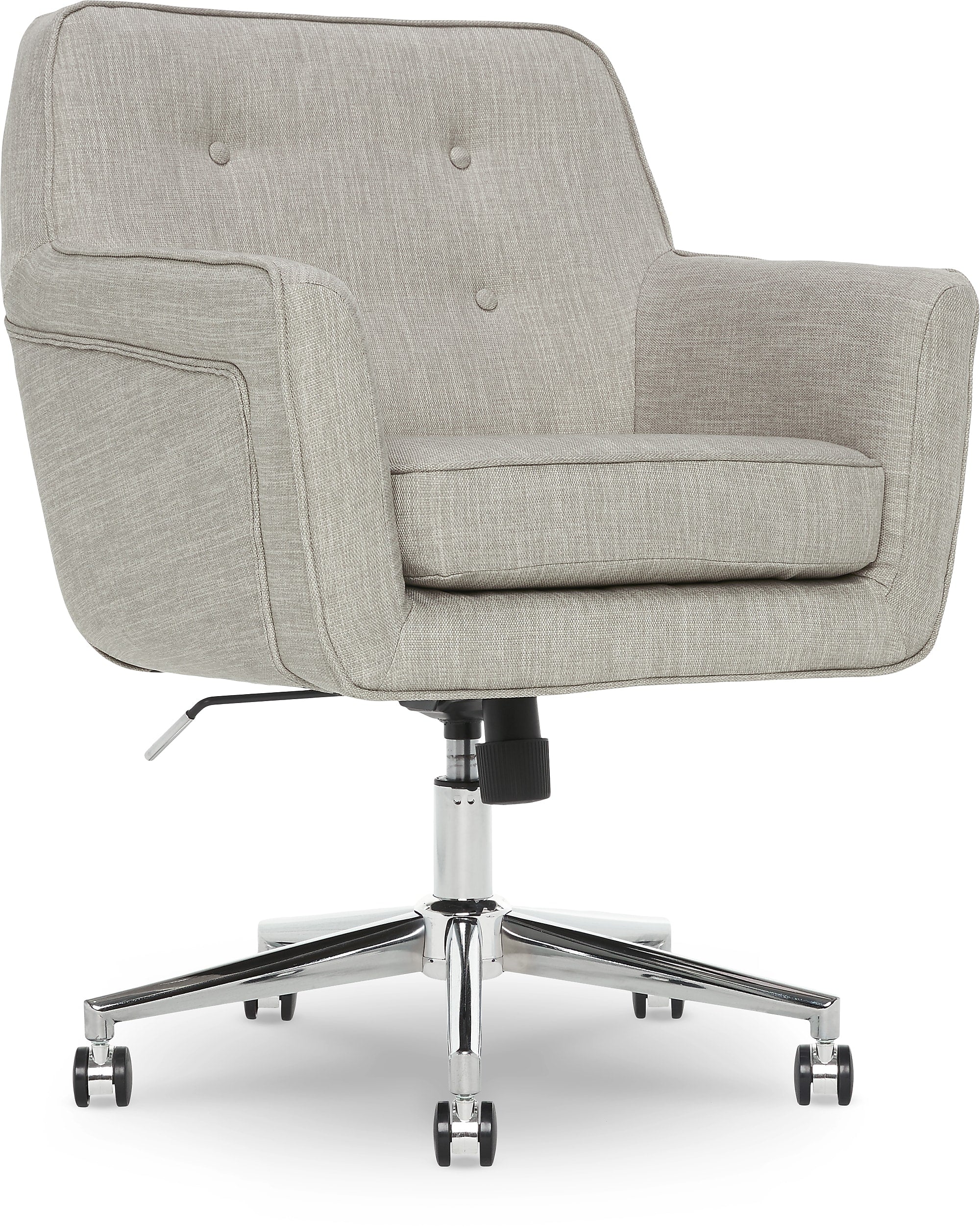 Serta Style Ashland Fabric Swivel Computer and Desk Chair, Light Gray (CHR100004)