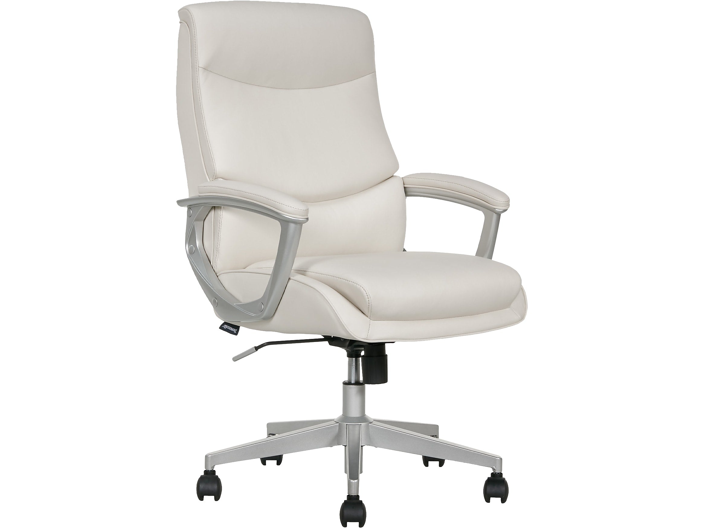 Thomasville Furniture Josephine Ergonomic Bonded Leather Swivel Manager Chair, Beige (60071-CRM)