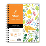 Roaring Spring New Leaf 1-Subject Notebooks, 9" x 11", College Ruled, 70 Sheets, Multicolor, 12/Carton (10843CS)