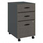Bush Business Furniture Cubix 3-Drawer Mobile Vertical File Cabinet, Letter/Legal Size, Lockable, Slate (WC84853PSU)