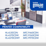 Brother TN-310 Cyan Standard Yield Toner Cartridge, Print Up to 1,500 Pages   (TN310C)