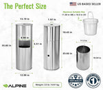 Alpine Industries Universal Floor Stand Wet Wipe Dispenser, Stainless Steel (ALP4777)