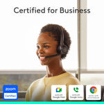 Logitech Zone 305 Wireless Noise Canceling Bluetooth Stereo Headset, USB-C, MS Certified (981-001452)