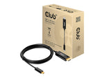 Club 3D 6' Display Port Audio/Video Monitor Cable, Black (CAC-1334)