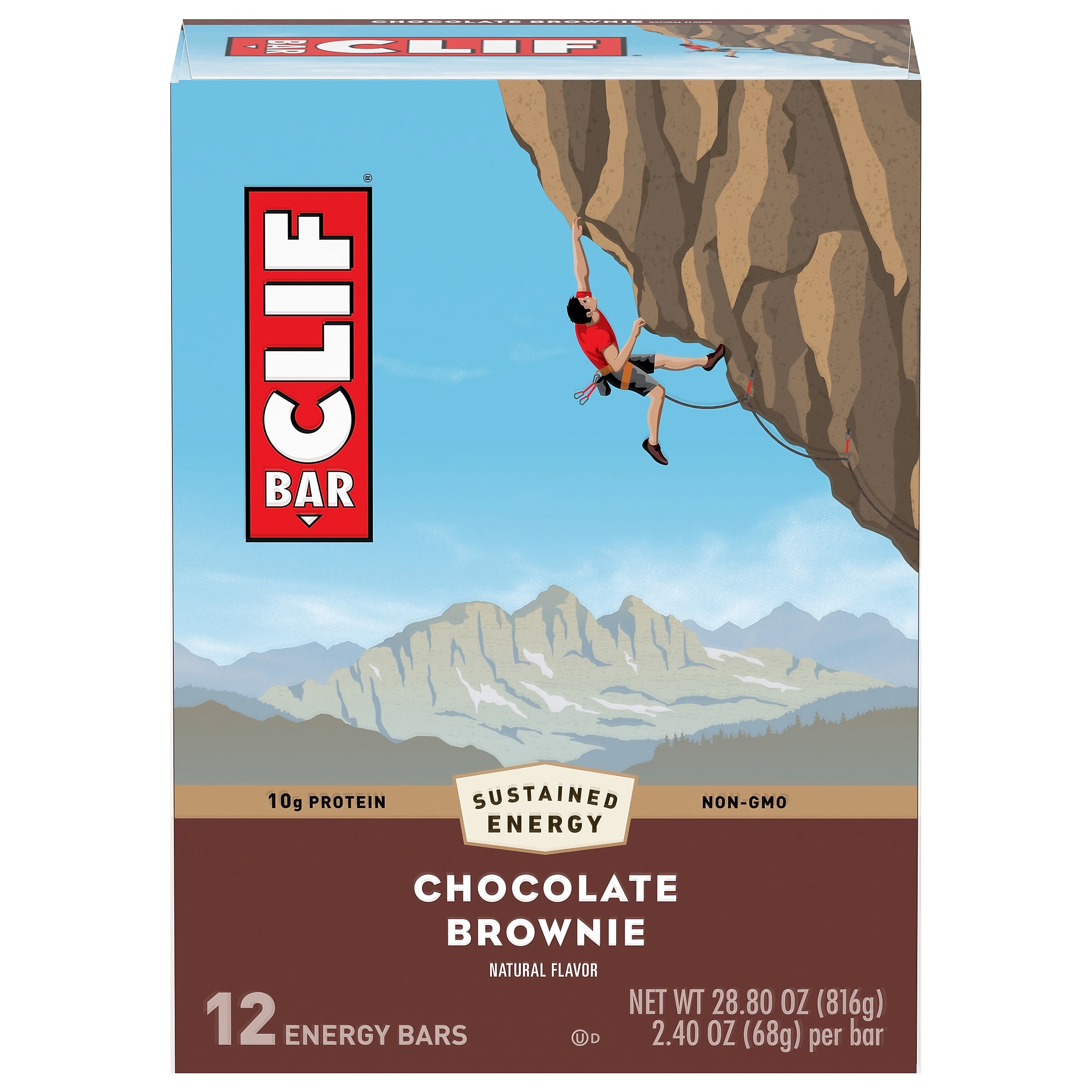 Clif Bar Clif Chocolate Brownie Bar, 2.4 oz., 12 Bars/Box (CCC50180)