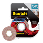 Scotch Poster Indoor Double-Sided Mounting Tape, 0.75" x 4.16 yds., Clear (109)
